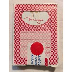 Mirage Playing Cards Red Casino Played Collectible Las Vegas DZ